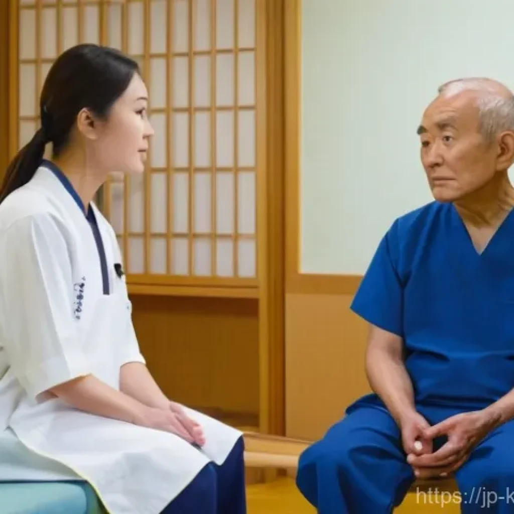 한방재활치료사가 마주하는 윤리적 고민 - Prompt for "Patient's Wishes vs. Family's Wishes"**
"A compassionate East Asian female rehabilitati...