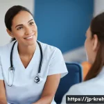 한방재활치료사로서 환자와의 소통 방법 - **Empathetic Listening Session:**
    A warm, soft-focus image of a compassionate female rehabilitat...